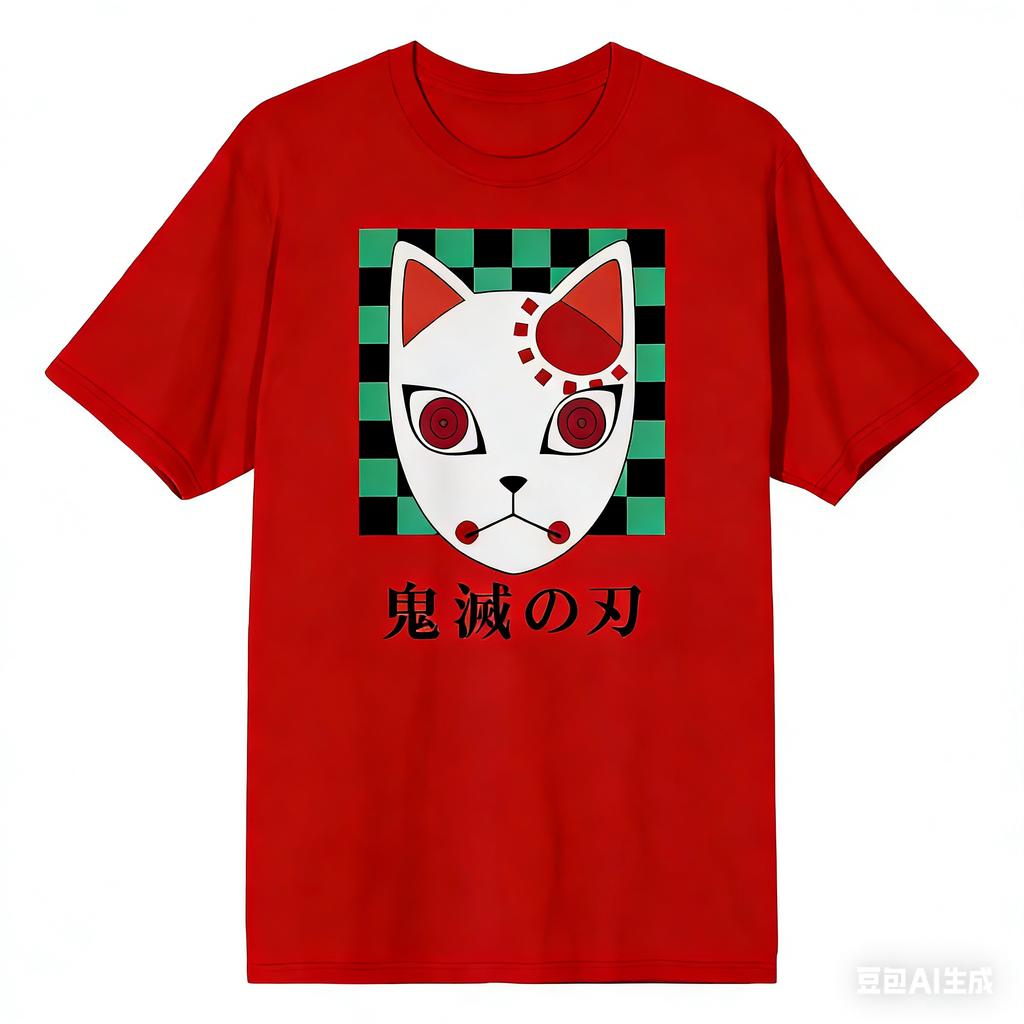 Demon Slayer Sabito Mask Tshirt Cosplay Merchandise Streetwear for Men Women