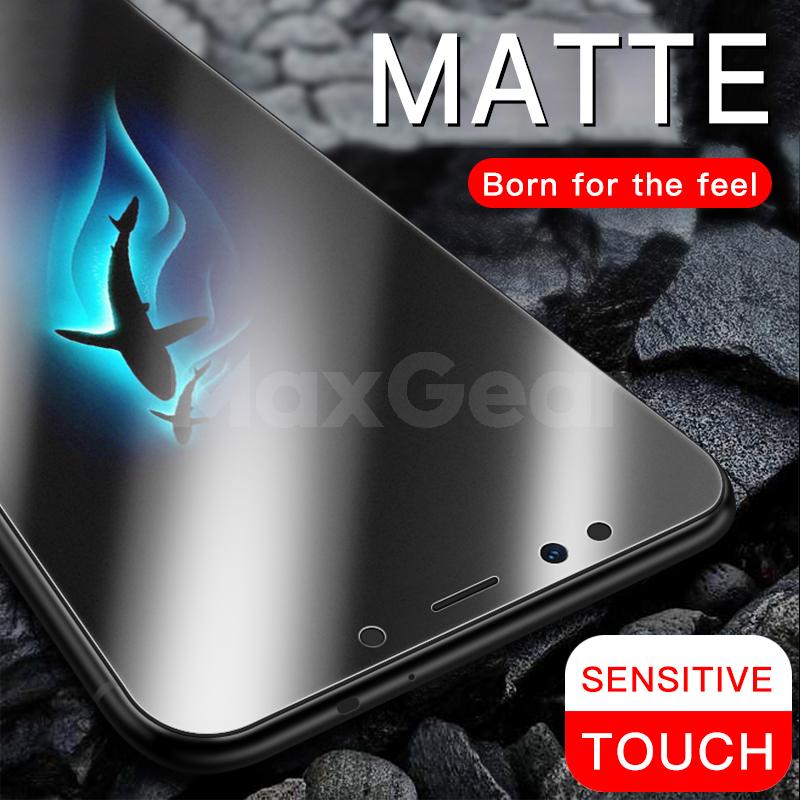 For iPhone 11 12 13 Mini 14 15 16 Pro Max X XR XS XS Max SE 2020 6 6s 7 8 Plus Matte Anti Glare Full Screen Tempered Glass Film