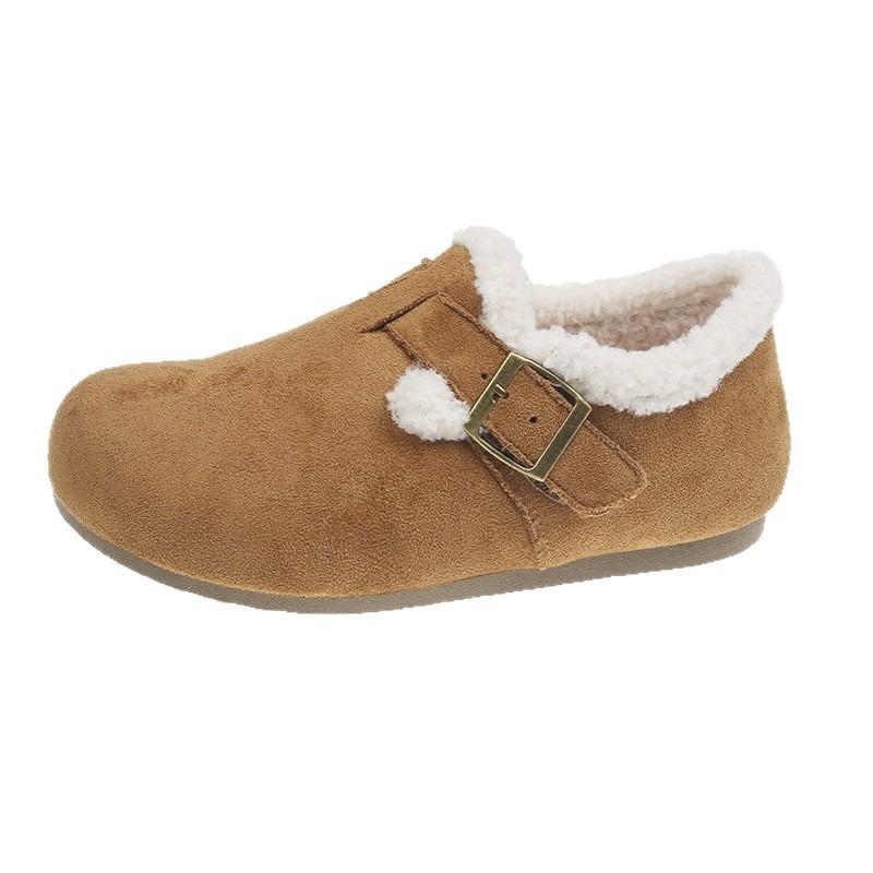 Snow boots women's new winter velvet thickened warm cotton shoes soft sole non-slip warm child