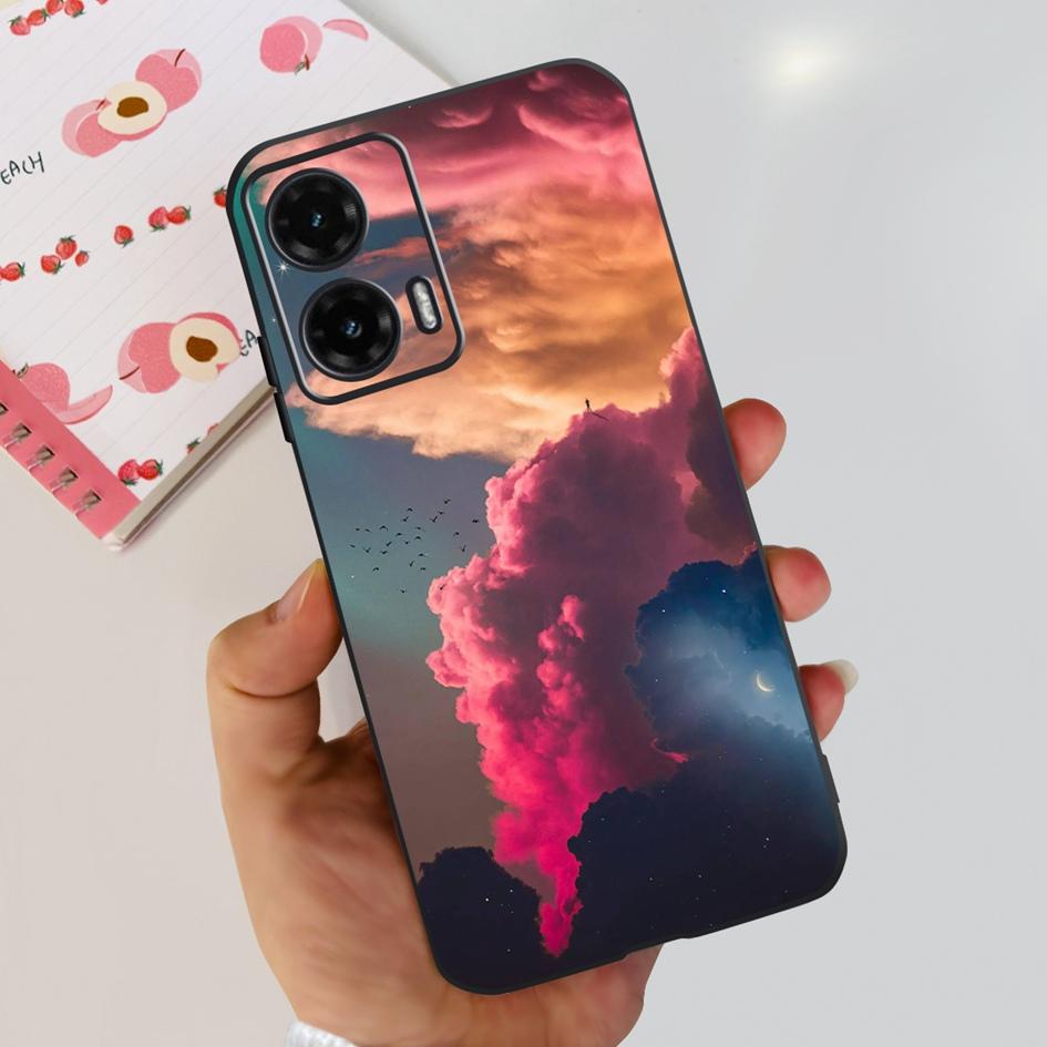 For Motorola Moto G35 5G Case 2024 Cute Cartoon Cat Butterfly Bumper Soft Silicone Phone Cases For MotoG35 G 35 Protective Cover