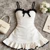 Suspender Dress Female Sweet Hottie Slim Fungus Lace Hip Skirt Summer New White Niche Sexy