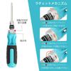 DURATECH Interchangeable Screwdriver Set with Ball and Ratchet Bits for Furniture and Automotive Repair 12-in-1 Quick-Release Grip, Phillips,