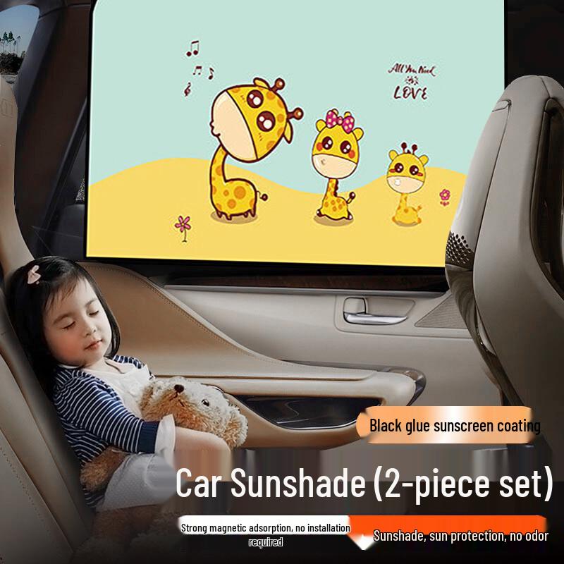 Magnetic Car Window Sun Shade Curtains Magnetic