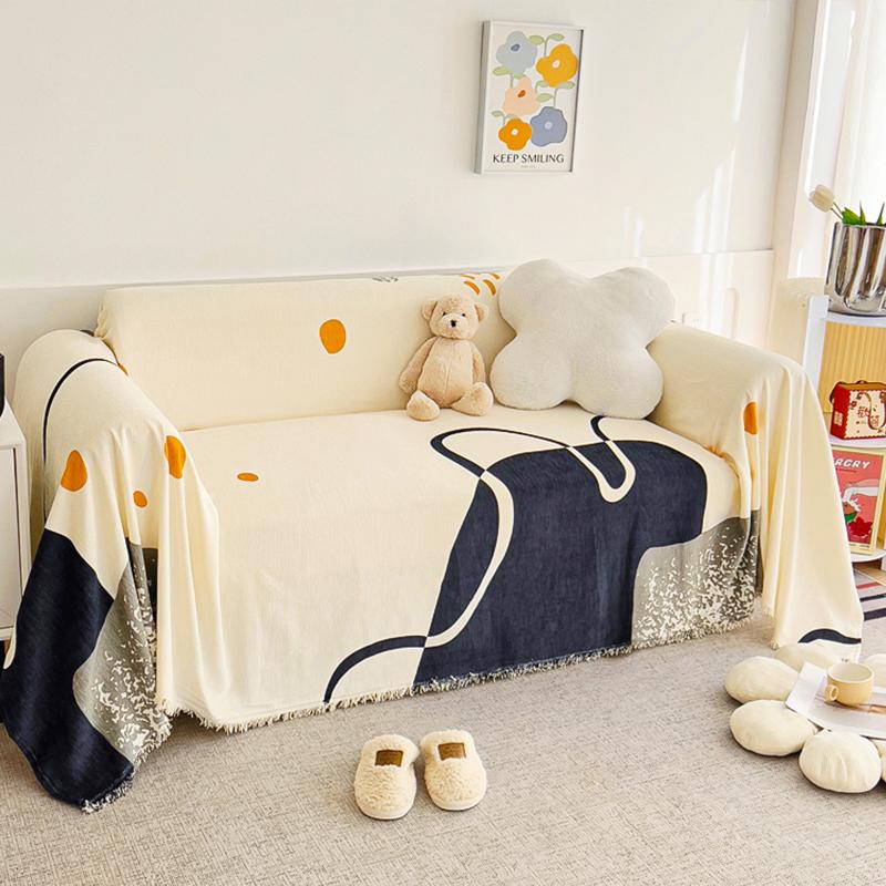 Thick Sofa Protector for Living Room Corner Sofa Sectional Sofa Soft Pet Friendly Multifunction Sofa Towel Easy-care Sofa Cover