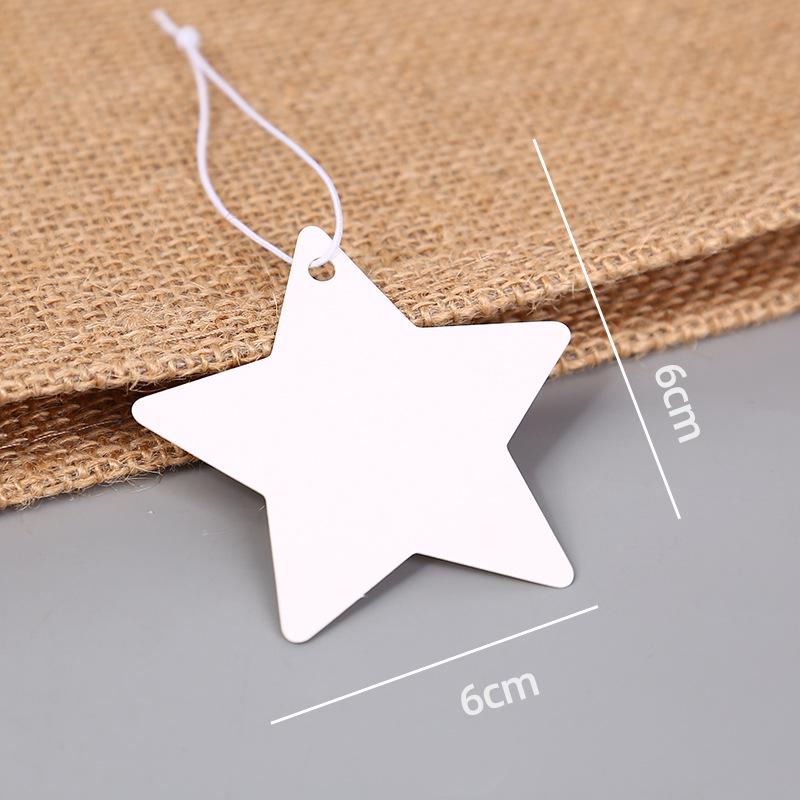 In-Stock Blank Cardboard Jewelry Tags with Elastic Rope for Clothing Accessories