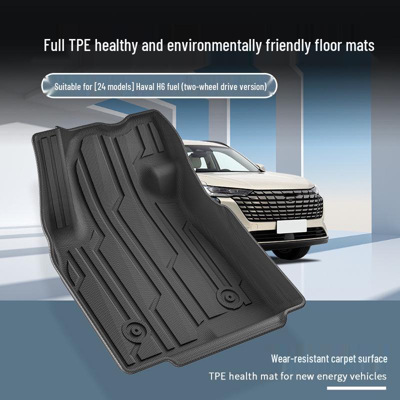 Eco-Friendly TPE Car Mats for Haval H6 - Dirt-Resistant Trunk & Seat Back Protection