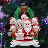 Christmas Pendant Santa Claus Family Hanging Pendant Classic Colors Family Theme Festive Atmosphere Decor