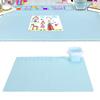 Silicone Drawing Mat with Water Cup - Washable, 41x51cm