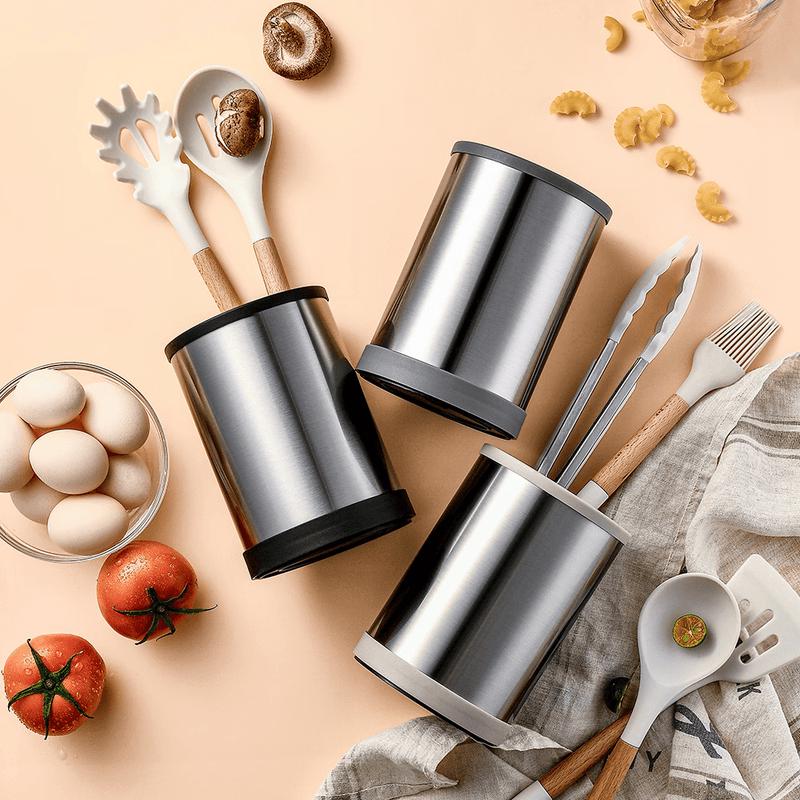 De'ou Starlight Stainless Steel Rotating Kitchen Utensil Holder