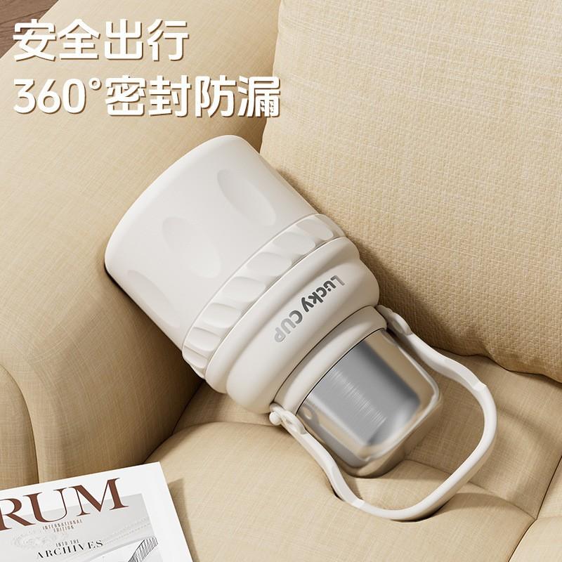 Large Capacity Vacuum Insulated Stainless Steel Water Bottle Women 800-1500ml Triple-Lid Design Portable Travel Cup
