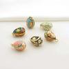 Bohemia Colorful Enamel Pendant Copper Necklace Pendant Chic Easter Egg Crystal Pendant  Ladies