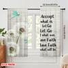 2pcs 2D Flat Printing Curtain Dragonfly Accept What Is Faith 100% Polyester Without Electricity Seasonal Party & Holiday Decor