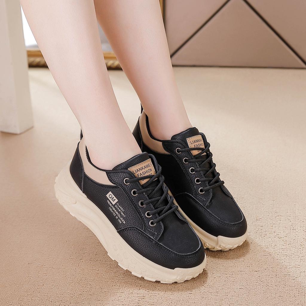2025 spring new dad shoes women's shoes versatile shock-absorbing sports shoes casual shoes spring and autumn platform women's shoes ins tide