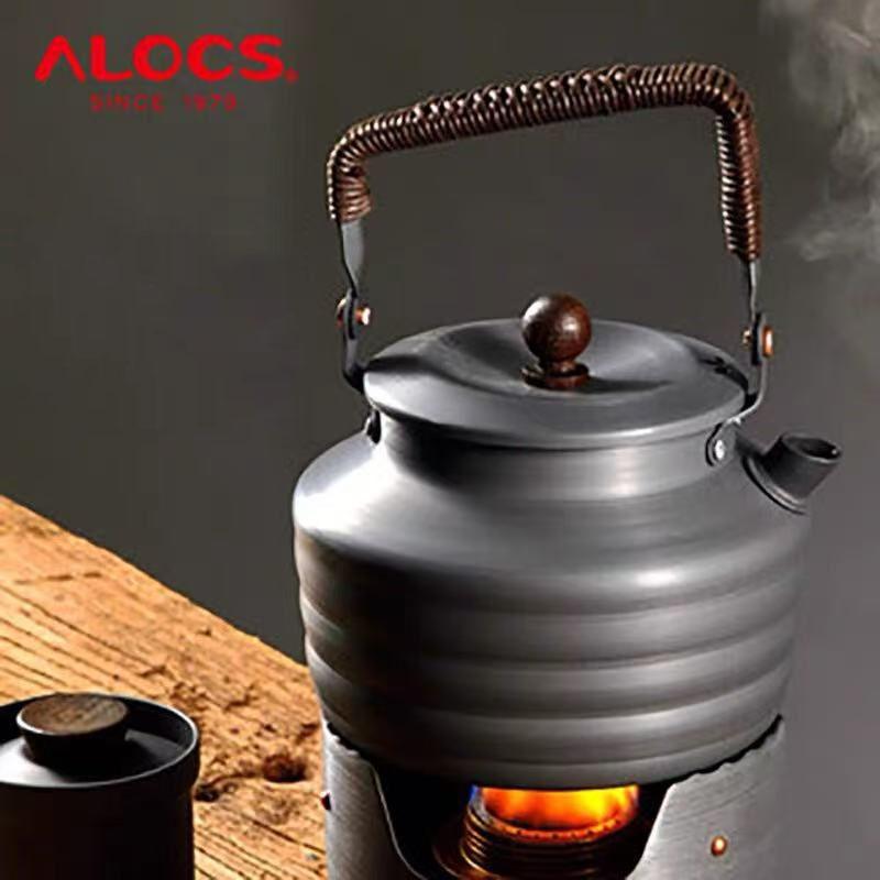 Alocs Outdoor Kettle 1.3L Camping Kettle Portable Outdoor Kettle Tea Kettle for Picnic, Camping and Hiking
