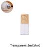 1/2/3/5/10Ml Cosmetic Container Roll On Glass Bottles For Essential Oil Empty Perfume Bottle Refillable Container With Wood Lid