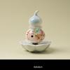 Jingdezhen Art Deco Good Fortune Gourd Ceramic Handicraft Ornament Rotatable Tea Pet Desktop Decor Elegant Gift for Women