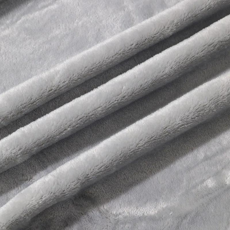 Blankets Flannel Super Soft Plush Comfortable Solid Color Coral Fleece Quilts Office Warm Nap Lightweight Knee Shawl Blanket