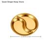 Stainless Steel Circular Divided Plate Roast Meat Dipping Household Seasoning Snack Sauce Dish Food Sauce Dish For Plate Kitchen