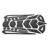 Black Motorcycle Oil Fuel Gas Tank Protective Pad Fishbone Decal Sticker Rubber