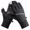 Winter Gloves Flip Fingers Touch Screen Silicone Anti-Slip Outdoor Fleece Cycling Gloves Keep Warm