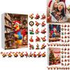 Christmas Countdown Box With Chicken Shaped Acrylic Tree Ornaments For Holiday Decor