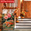 Thanksgiving Truck Pumpkin Buffalo Grid Garden Flag_4 (1)- Outdoor Garden Flag Double-Sided Home Decoration Courtyard Decoration Outdoor Decoration La