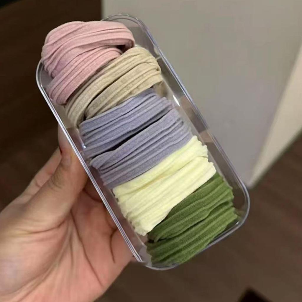 High Elasticity Hair Scrunchies For Women And Kids Soft Anti-Slip Hair Ties For Ponytails Buns Multiple Colors1/2/3 boxes