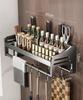 Multifunctional Storage Rack Cutting Board Holder Wall Spice Rack Utensils  for Kitchen Seasoning Rack Spoon Holder Organize