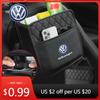 For VW New Jetta VW For Volkswagen New Car Backseat Luxury Leather Storage Bags Hanging Organizer Box Car Accessorie