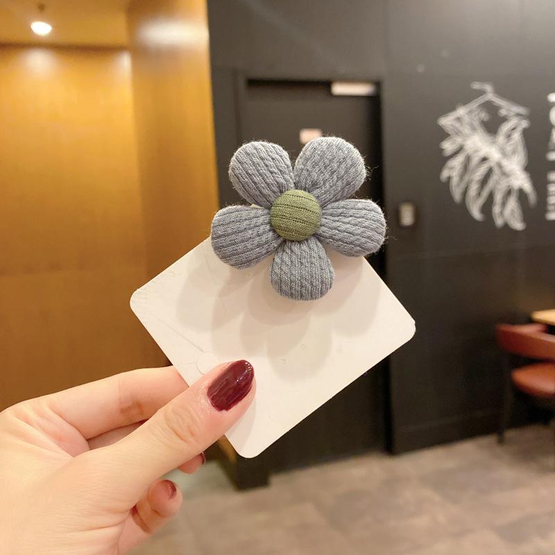 Fabric Flower Hair Clip Japanese Korean Sweet Internet Famous Headwear Children's Temperament Top Duckbill