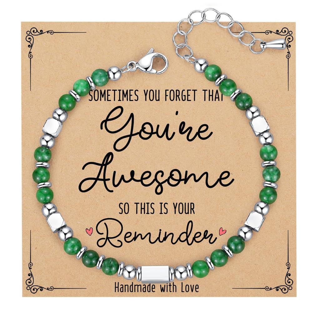 JYL TS Bracelet Letter Heart  Set Stackable Friendship & Personalized Luck