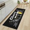 Long Kitchen Mat Vintage Coffee Theme Pattern Anti Slip Floor Mat Soft Wear Resistant Suitable for Kitchen Decor
