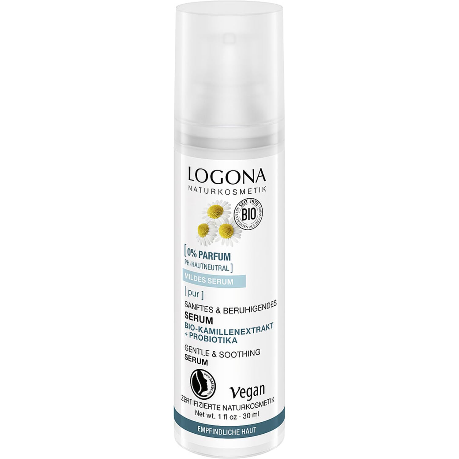 

LOGONA Free Serum Imported from Toner Serum for Sensitive (30ml) [Officially Japan] [Scent-Free + 2-in-1 Skin]