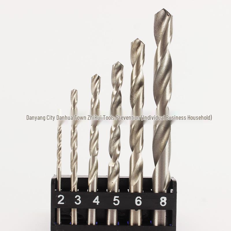 6PC High-Speed Steel Deburring Drill Bits - Sharp, Wear-Resistant, Fast Chip Removal