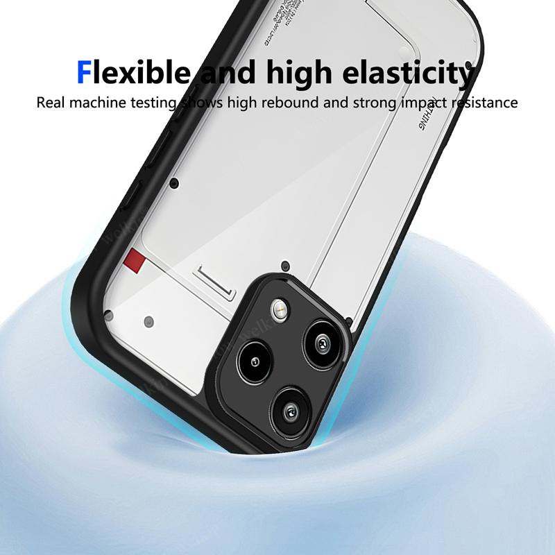 Transparent Silicone Case For Nothing Phone 3A Lite NothingPhone 3A Lite 3ALite Pro PC Back TPU Bumper Shockproof Phone Cover