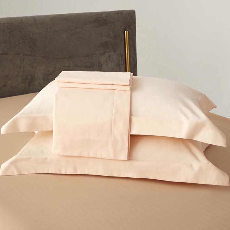 Premium Long-Staple Cotton Pillowcase Set - 100% Pure Cotton, Solid Color, 48x74cm (2-Pack)