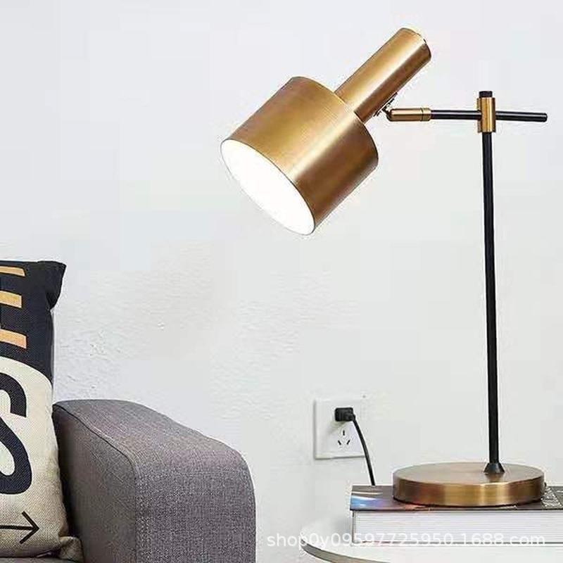 Modern Gold Creative Art Deco Table Lamp Glass Desk Lamp Study/Bedside Table Lighting E27 Milky Round Ball Shade Table  ZM109