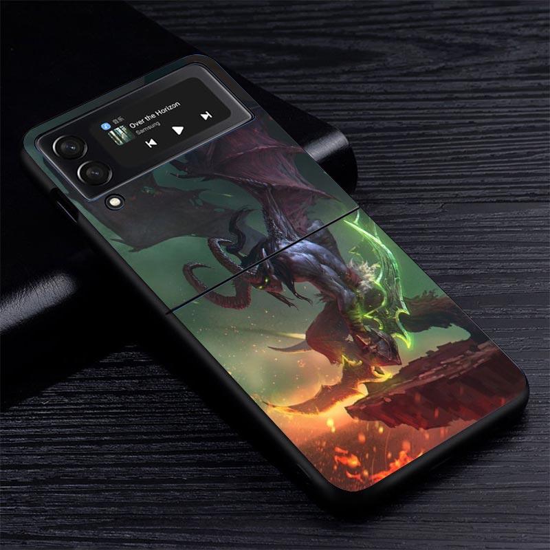 W-World Of W-Warcraft W-Wow Z Flip 7 Phnoe Case For Samsung Z Flip 6 5 4 3 5G Galaxy ZFlip7 ZFlip4 ZFlip5 ZFlip6 ZFlip3 Phone Co