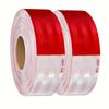1/2Rolls DOT-C2 High Visibility Reflective Tape, Self-Adhesive Red White Warning Strip for All Vehicles