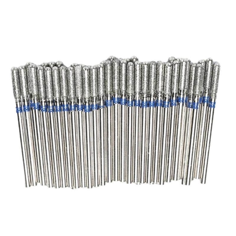 50Pcs Diamond Milling Cutter For Manicure Electric Nail Drill Bits Accessory Pedicure Machine Nail File Gel Remover Tool