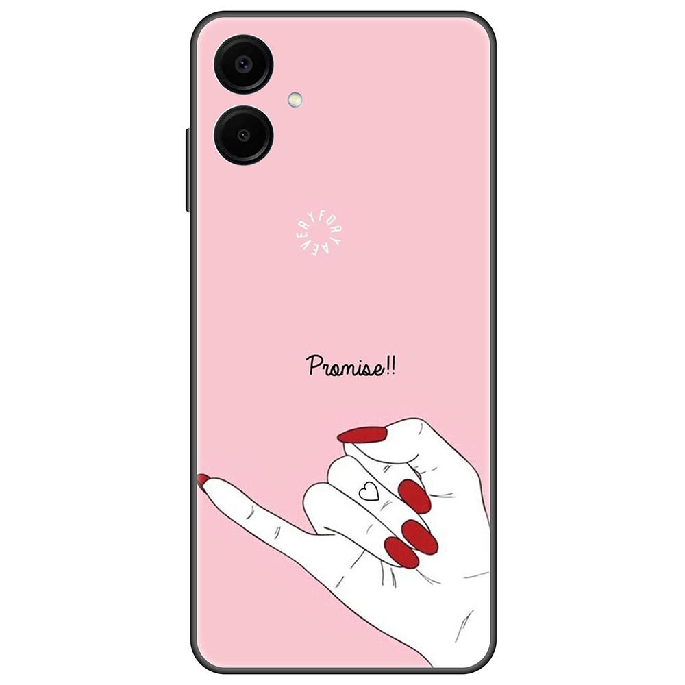 

Чехол для Samsung Galaxy A06 черный роскошный 6.7 дюймов Чехлы для GalaxyA06 мягкий чехол из ТПУ противоударный SM-A065F