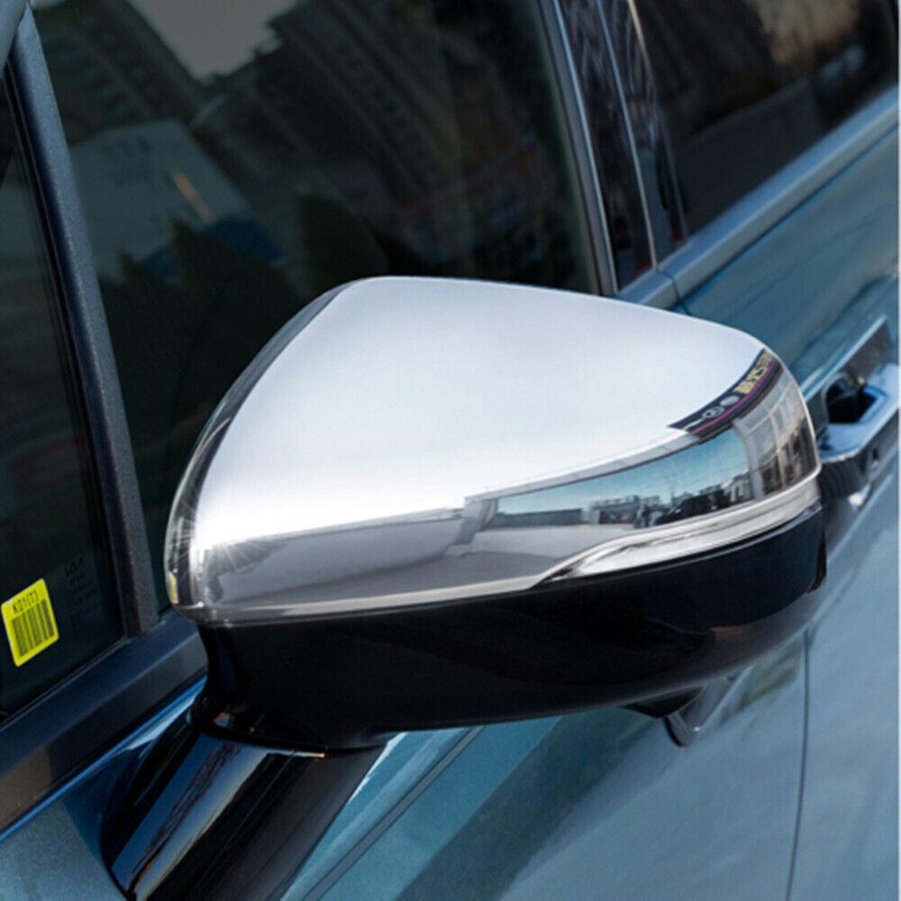 For Kia Sorento 2025 2025 Car Rearview Side Mirror Cover Wing Cap Exterior Door Rear View Case Trim Sticker Carbon Fiber Silver