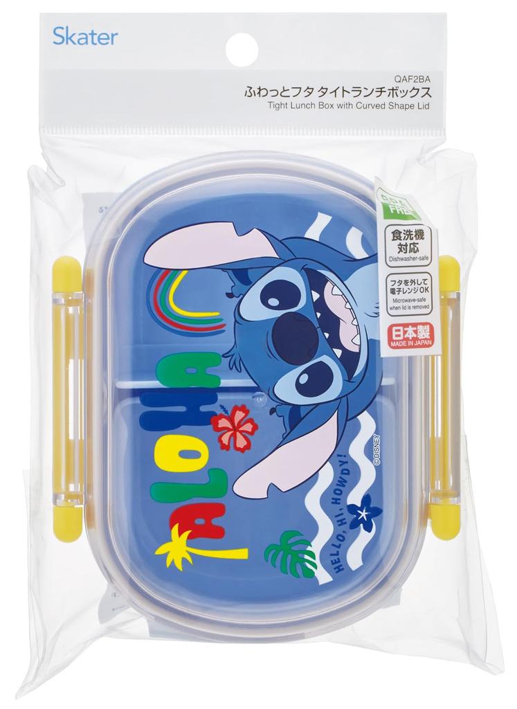 Skater Bento Fluffy Serving Single Made in Dishwasher and Microwave Disney Lilo Stitch 26 Boys and Kids' Box, Capacity, Tier, 360ml, Japan, Safe, &