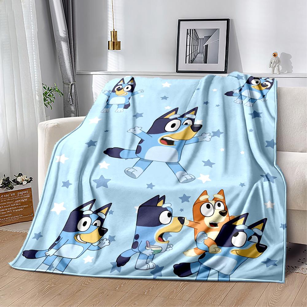 Halloween Bluey Gang Blanket Soft & Cozy Suitable for Sofa Couch Bed Four Seasons Multipurpose Modern Style Birthday Christmas Gift Blanket