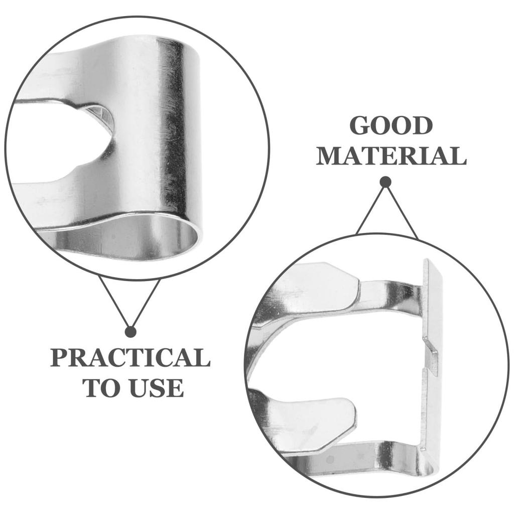 iplusmile 1 Pair Wiper Linkage Clip Windshield Wiper Linkage Bush Wiper Motor Linkage Rod Clip Link Repair Clip Metal Silver