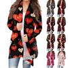 Giacca leggera da donna con stampa cardigan a maniche lunghe sul davanti stampata
