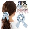 Silk Hair Tie In Natural Ribbon Available In 11 Silk Hair Stylish Smoke Blue Hair [Featured Poco'ce, 100% Silk, Scrunchie, Colors] Scrunchie, Ribbon,