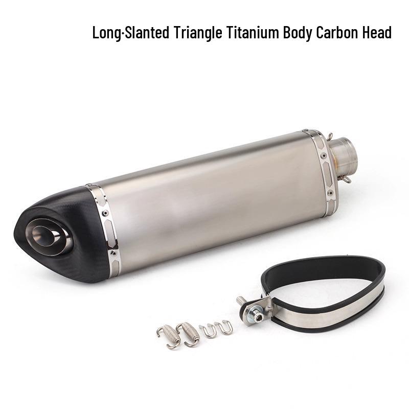 Universal Ninja Motorcycle Exhaust: Oblique Triangle, Round & Hexagon Tail Mods