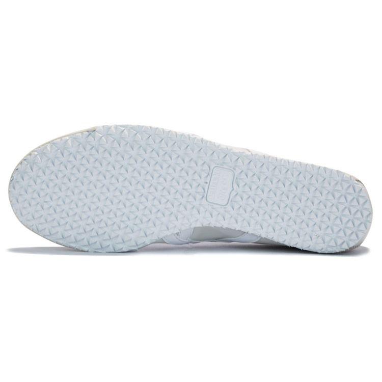 ONITSUKA TIGER Mexico 66 Couro Retrô Versátil Esportivo Absorção de Choque Antiderrapante Durável Tênis Casual de Cano Baixo Unissex Off-White D4J2L-9001