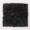 Simple Solid Color Star Bow Rhinestone Chiffon Square Scarf For Women
